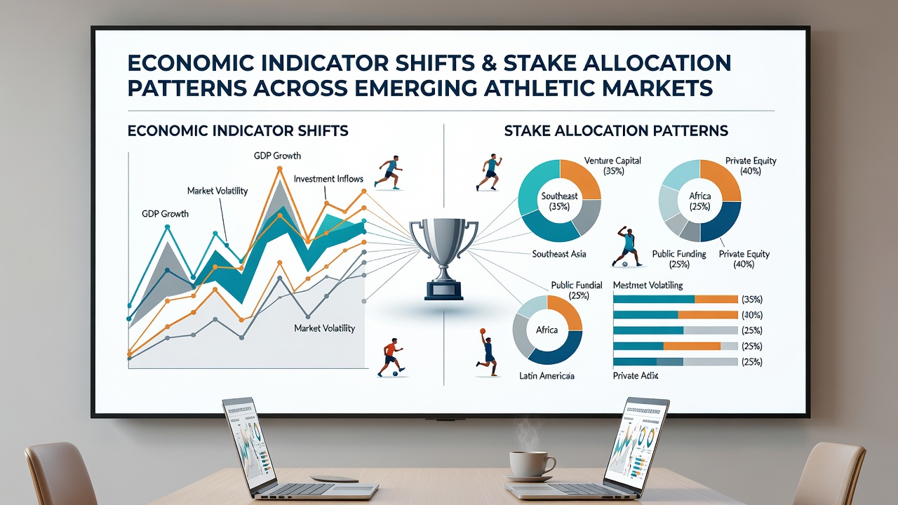 Map illustrating stake allocation distribution across emerging athletic regions