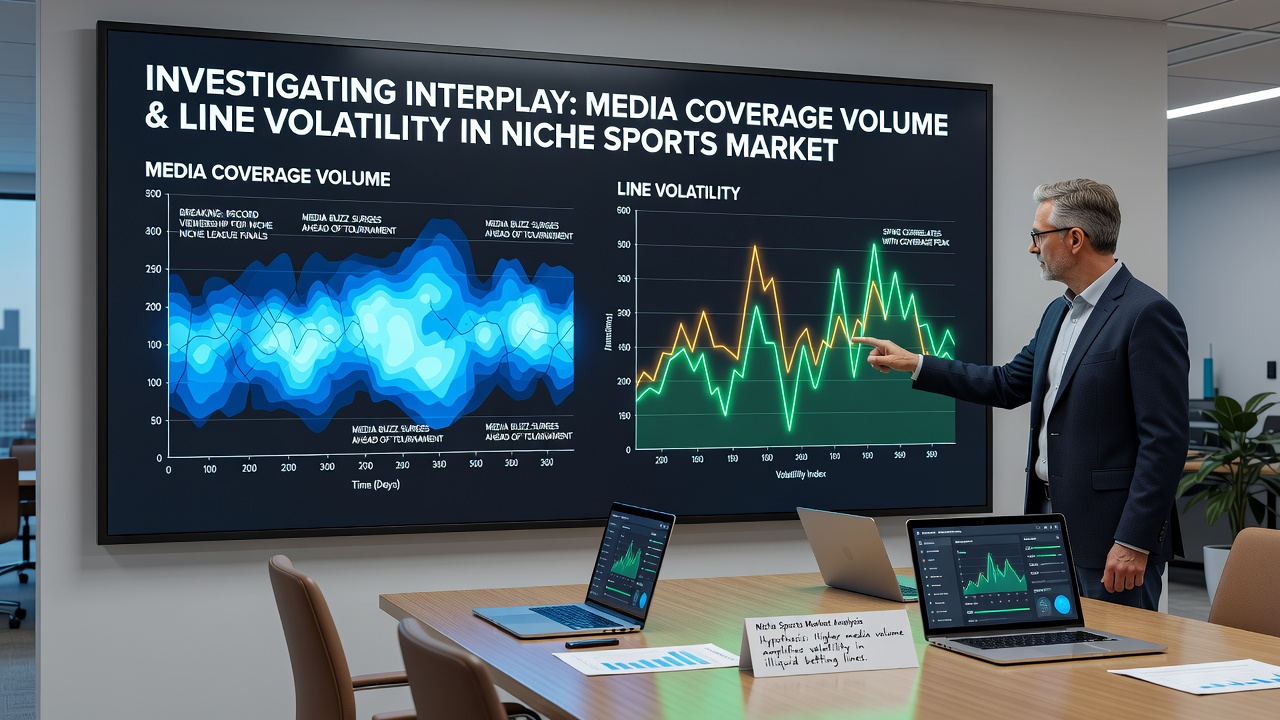 Data visualization showing media mentions versus odds fluctuations in lesser-known leagues