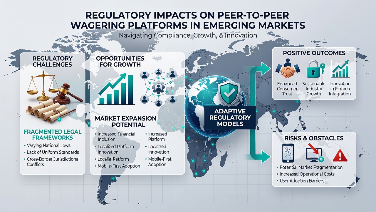 Impact of compliance rules on user engagement with P2P wagering in developing regions