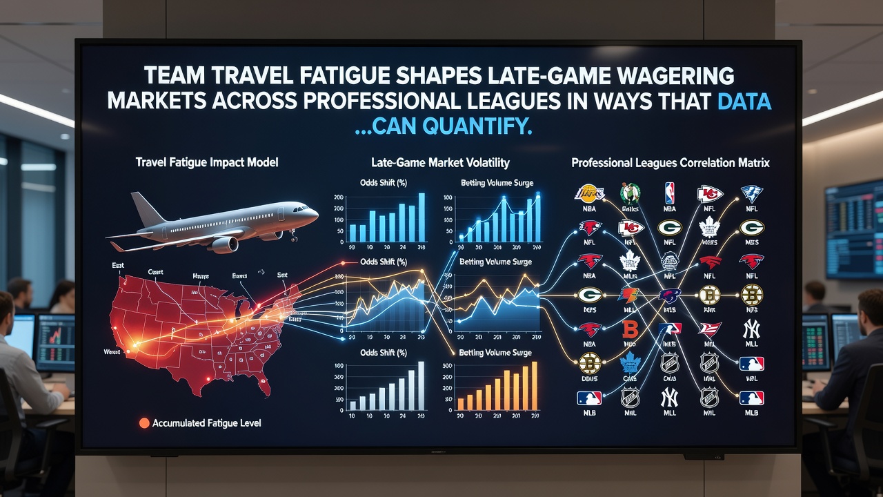 Professional athletes arriving at an arena after extended team travel and its effect on late-game performance